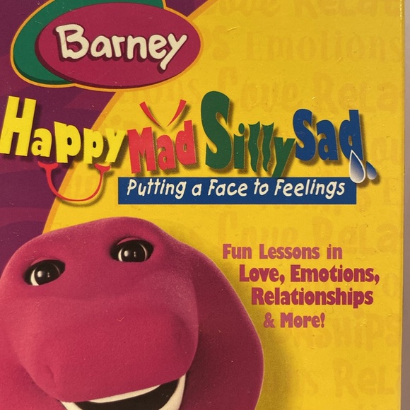 RARE- VHS Barney Happy Mad Silly
Sad Video Tape Face to Feelings - Picture 2 of 9